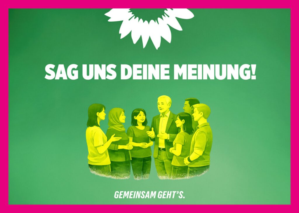 Eine Gruppe von Menschen ist im Gespräch und tauschen sich aus.
