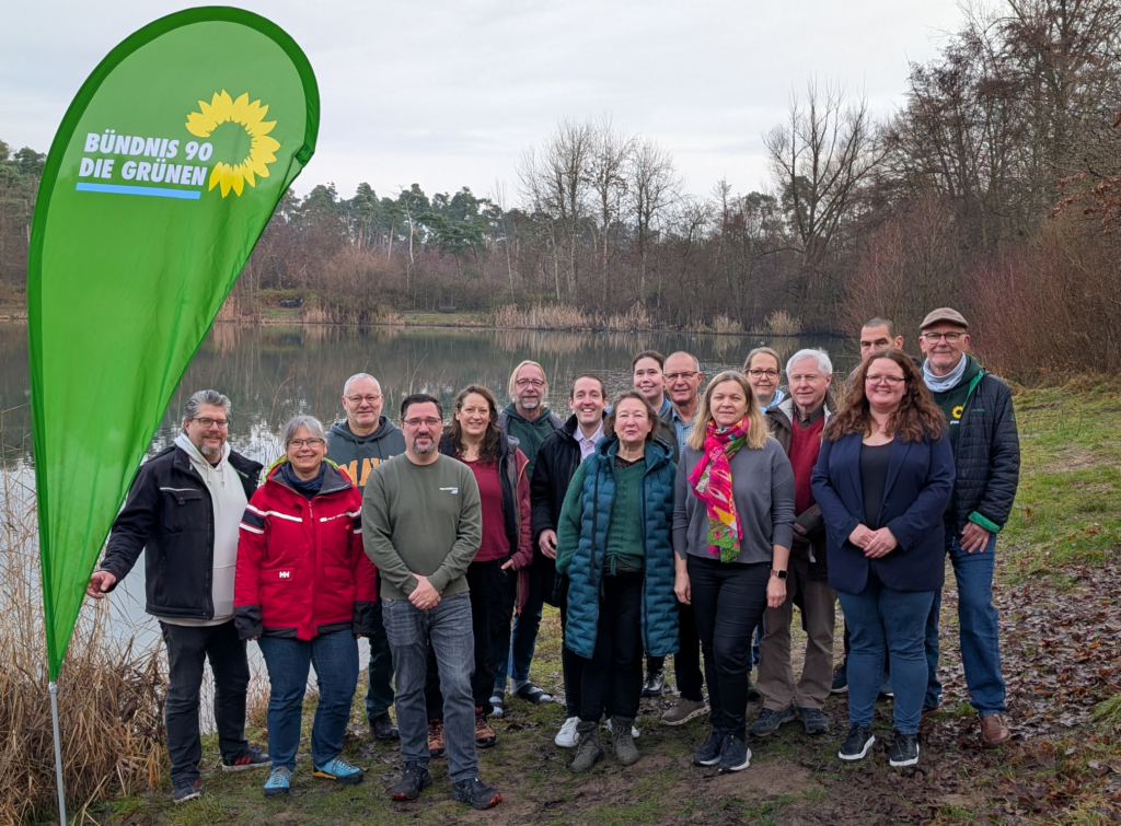 Gruppenfoto der Listenkandidaten von Bündnis 90 / Die Grünen Ortsverband Viernheim
